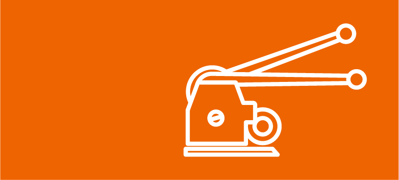 Geräte mit orangem Hintergrund