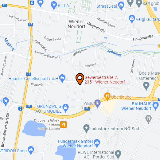 Karte Standort Wiener Neudorf